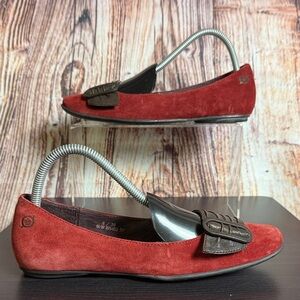 Born Suede Leather Flats Womens Sz 8